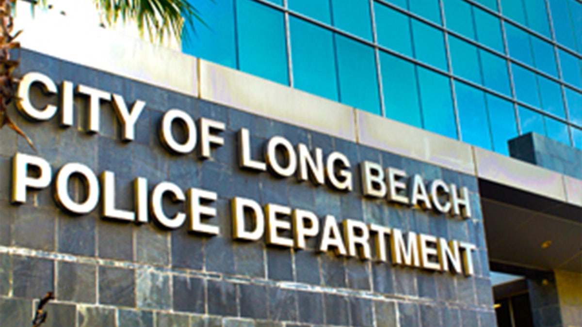 Schild der Long Beach Police Department