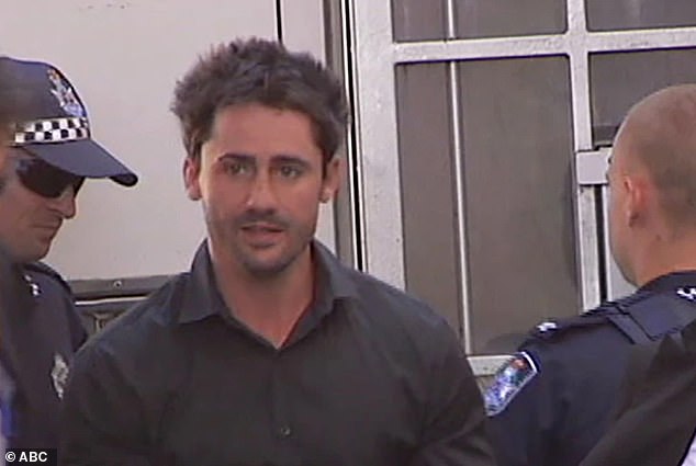 Heazlewood, jetzt 37, wurde vom Wachhaus Maroochydore in das Brisbane-Gefängnis in Wacol verlegt, nachdem seine Bewährung Ende Februar widerrufen worden war.  Oben ist ein altes Foto
