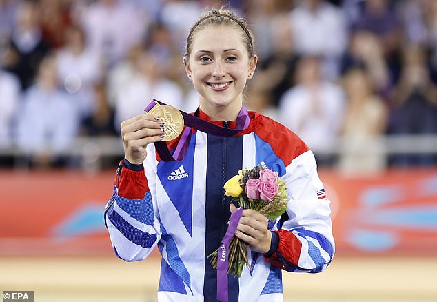 Laura Trott – ihr Mädchenname – feiert Gold im Omnium bei den Olympischen Spielen 2012 in London