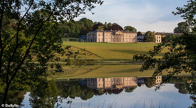 Frank describes Ballyfin (pictured) in County Laois as 'Ireland's most distinguished address' and says it 'deserves its reputation as the world's best hotel'