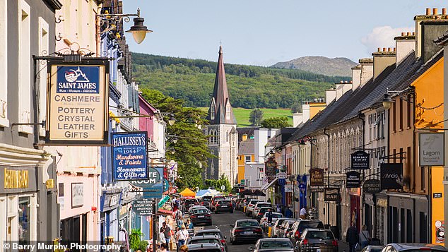 Pictured: Kenmare Town, located around 1.7 miles (2.7km) from Sheen Falls Lodge