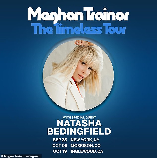 Die Tour mit Natasha Bedingfield umfasst 24 Stationen: Madison Square Garden in New York City, Kia Forum in Los Angeles und Red Rocks Amphitheatre in Morrison, Colorado