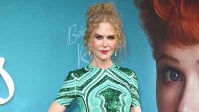 Nicole Kidman verblüfft in Emerald bei der Premiere von „Being the Ricardos“.