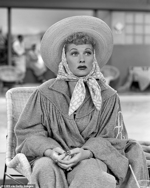 Golden Globe and Emmy Award winner Lucille passed away in 1989 aged 77 (pictured in 1955)