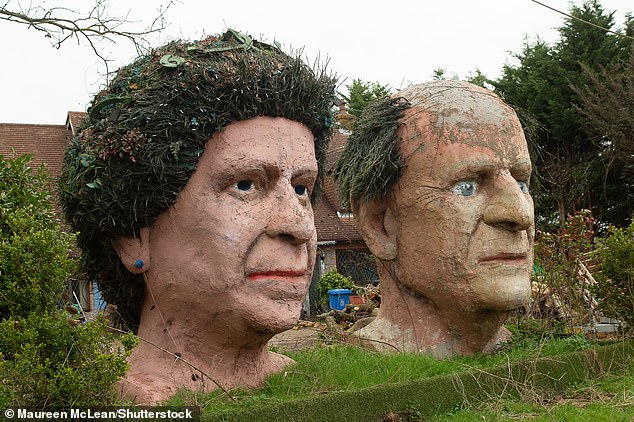 It is actually meant to resemble the late Queen Elizabeth II - and what's more, there is one of her husband Prince Philip too