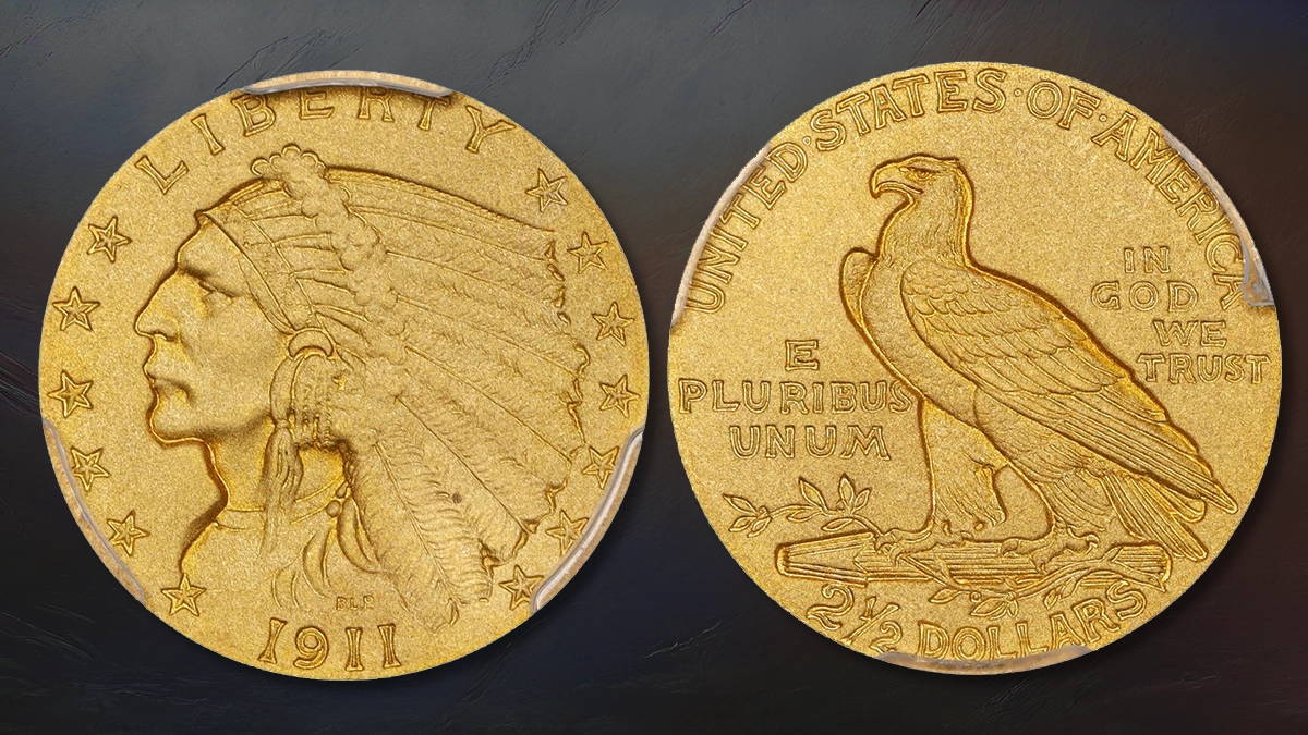 1911 Indian Head Quarter Eagle Proof.  Bild: Stack's Bowers / CoinWeek.