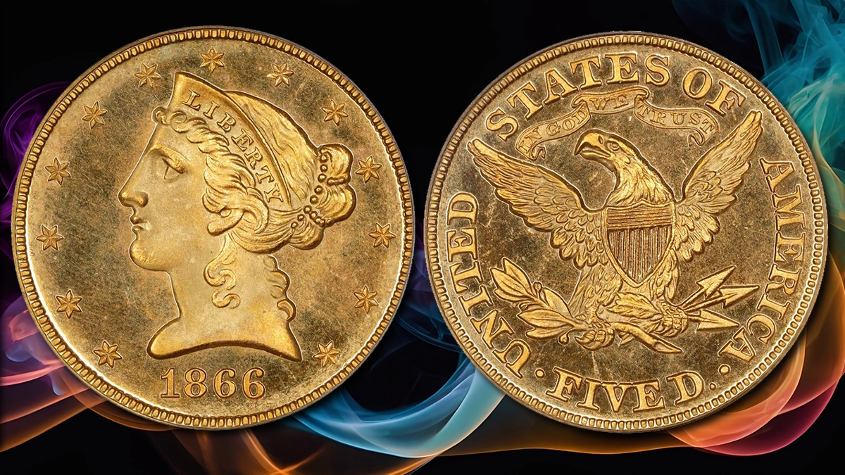 1866 Liberty Head Half Eagle Proof.  Bild: SBG.