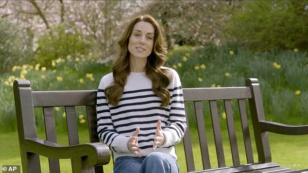Kensington Palace has strongly asked people not to speculate on what cancer she has. Kate pictured in her video