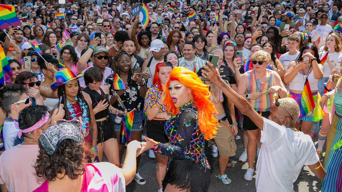 Drag Queen während des Pride-Events
