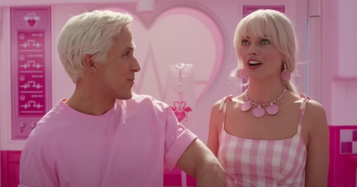 Ryan Gosling als Ken und Margot Robbie als Barbie im „Barbie“-Film