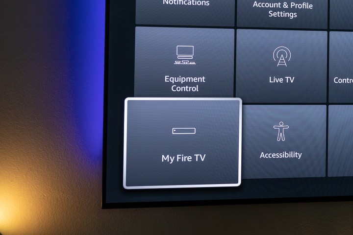 Die Option „Mein Fire TV“ in den Fire TV-Einstellungen.