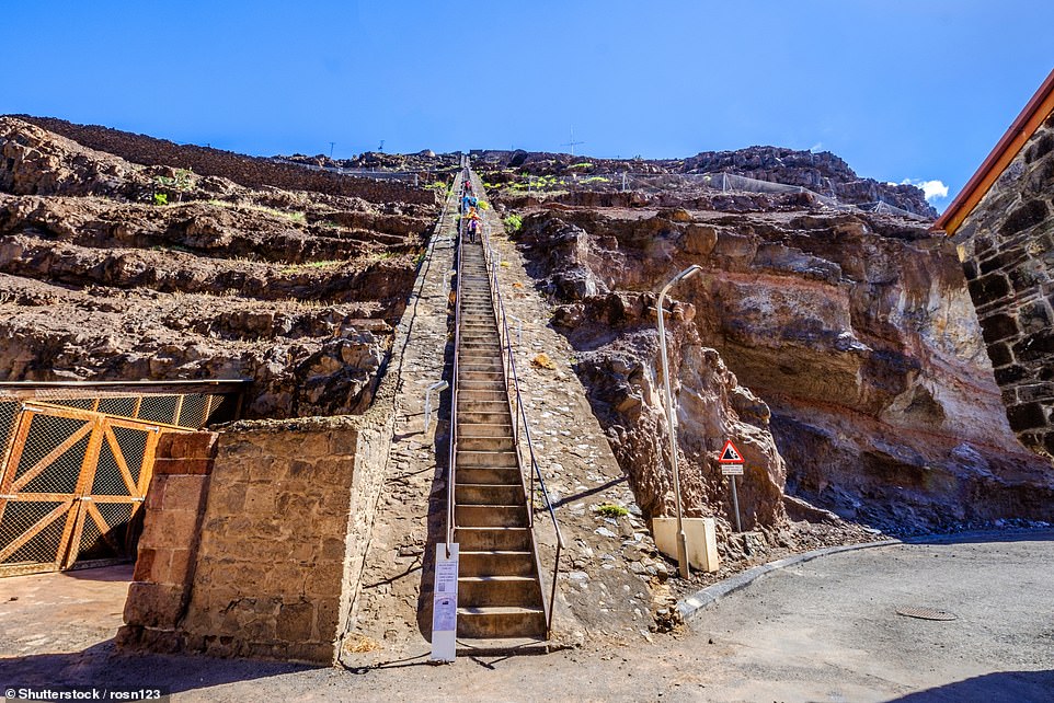 Im Bild: Die 699 steilen Stufen der denkmalgeschützten Jacobs Ladder, die nach Jamestown führen