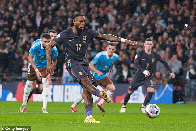 Ivan Toney scored England's first goal against Belgium in their 2-2 draw at Wembley