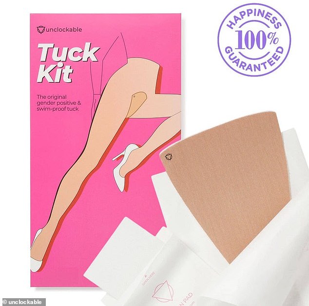 Andere kaufen ein „Tuck-Set“, um ihren prallen Bereich abzukleben und so femininer zu wirken