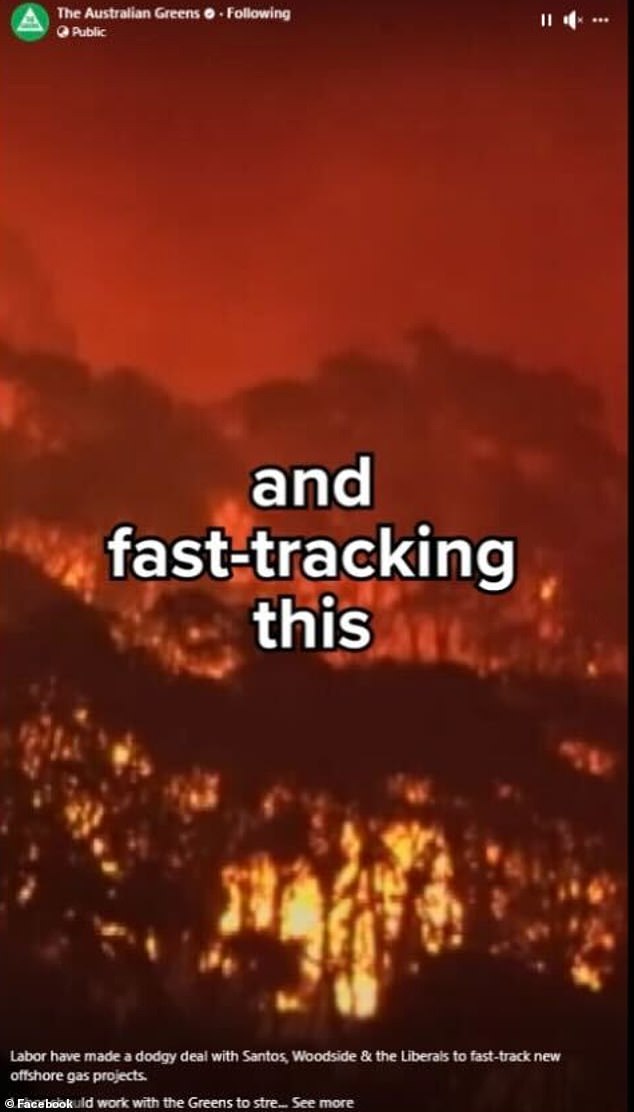 Anschließend wurden erschütternde Videos von den verschiedenen Buschfeuer- und Überschwemmungskatastrophen, die Australien in den letzten Jahren heimgesucht haben, gezeigt, die Aufnahmen von Menschen und Tieren zeigen, die durch die Umweltkatastrophen in Not geraten sind