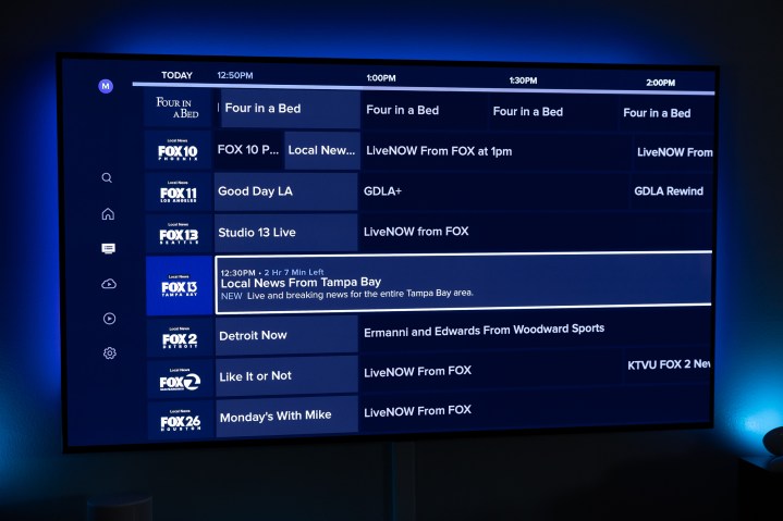 Das lokale Fox-Netzwerk, wie im Live-Guide von Sling TV zu sehen.