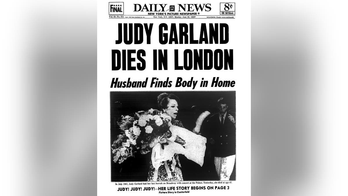 Daily News-Cover über den Tod von Judy Garland