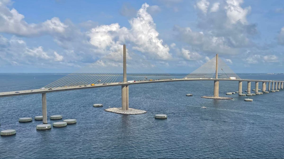 Die Sunshine Skyway Bridge in Tampa