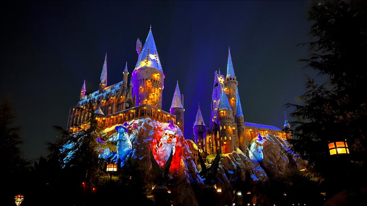 Das Hogwarts-Schloss in den Universal Studios Hollywood.
