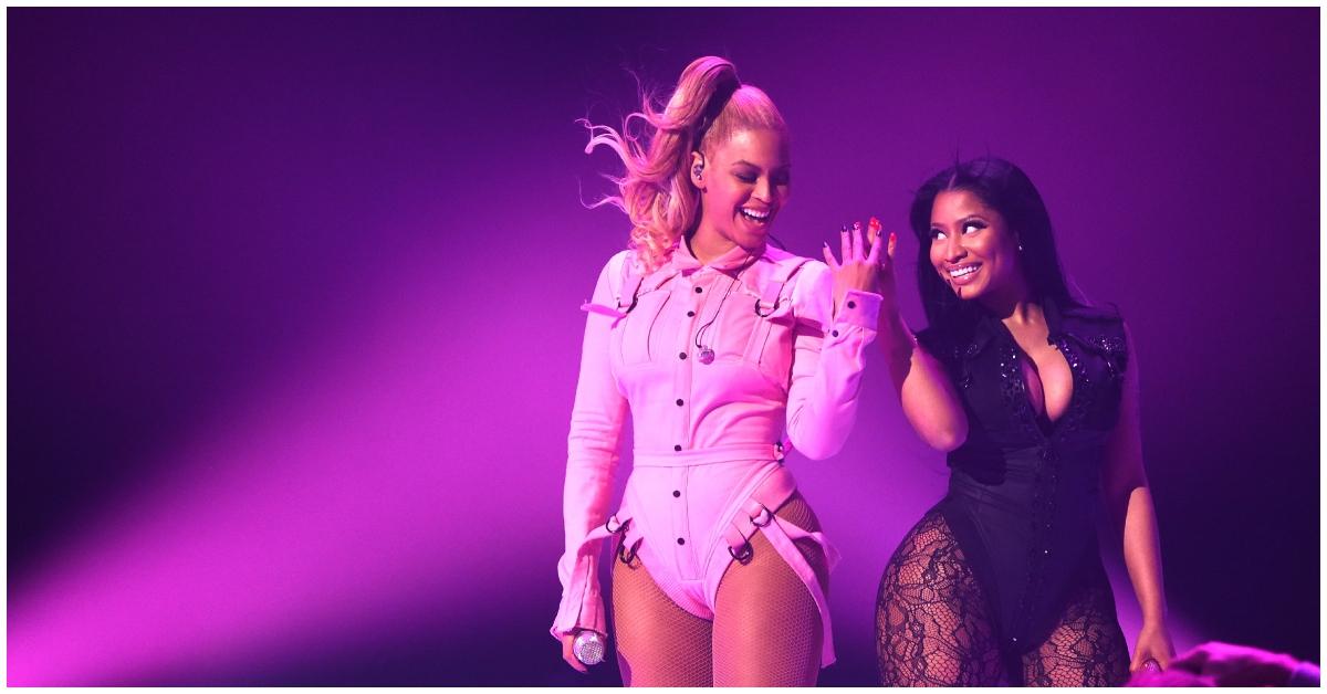 (lr): Beyoncé und Nicki Minaj