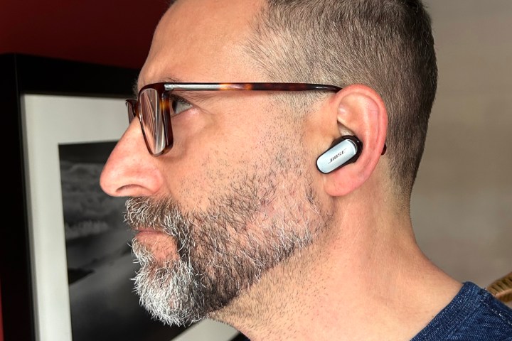 Simon Cohen wearing Bose QuietComfort Ultra Earbuds.