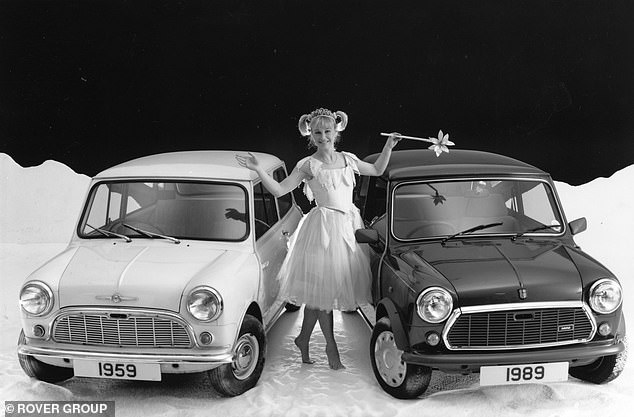 Thirty years on: The Rover Group marked the third decade of the Mini with this celebratory picture