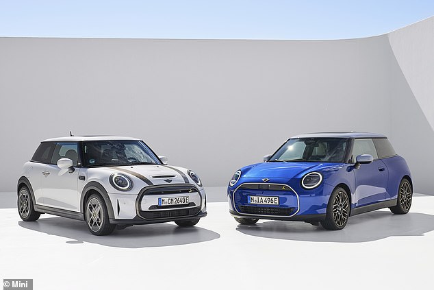 Mini dealers in the UK sold almost 33,400 examples of the three (pictured left) and five-door hatchbacks in 2023. The arrival of the new Cooper C and S petrols and Cooper E and SE (pictured right) EVs should keep it towards the steep end of the sales chart in 2024 and beyond