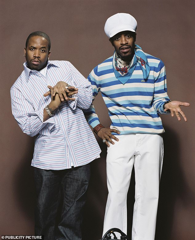 Der einst allgegenwärtige Hit „Hey Ya“ des Hip-Hop-Duos Outkast aus den frühen 2000er Jahren behauptete sich in der Mitte dieser Wohlfühl-Top-Ten und belegte den fünften Platz, während der Song der Rapper Big Boi und André 3000 (Bild oben) auf Platz 106 landete der 993 Playlists (10,7 Prozent)