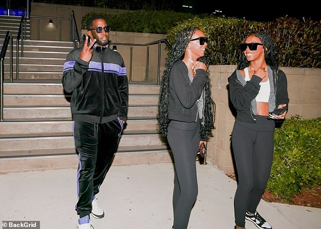 Diddy brushed off the drama amid his numerous legal woes as he stepped out with his twin daughters Jessie and D'Lila on Thursday