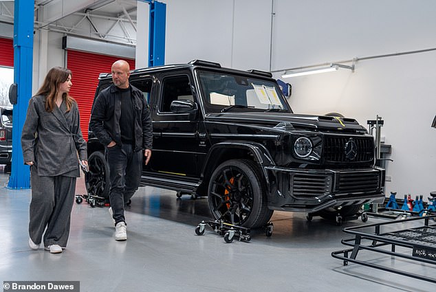 Jesy Nelson from Little Mix fame is currently having Urban modify her G-Wagon inside and out - to an Hermes theme