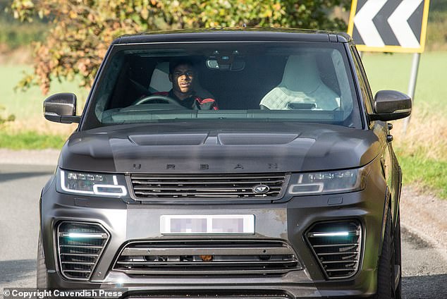 England and Manchester United Forward, Marcus Rashford is often spotted going to and from training in his Urban Range Rover