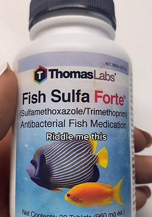 Dieses Antibiotikum wird in der gleichen Dosierung wie das verschreibungspflichtige Antibiotikum verkauft, ist jedoch für Fische bestimmt
