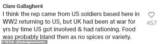 Sowohl Briten als auch Amerikaner überschwemmten die Kommentare mit ihren eigenen Meinungen zu britischen Lebensmitteln