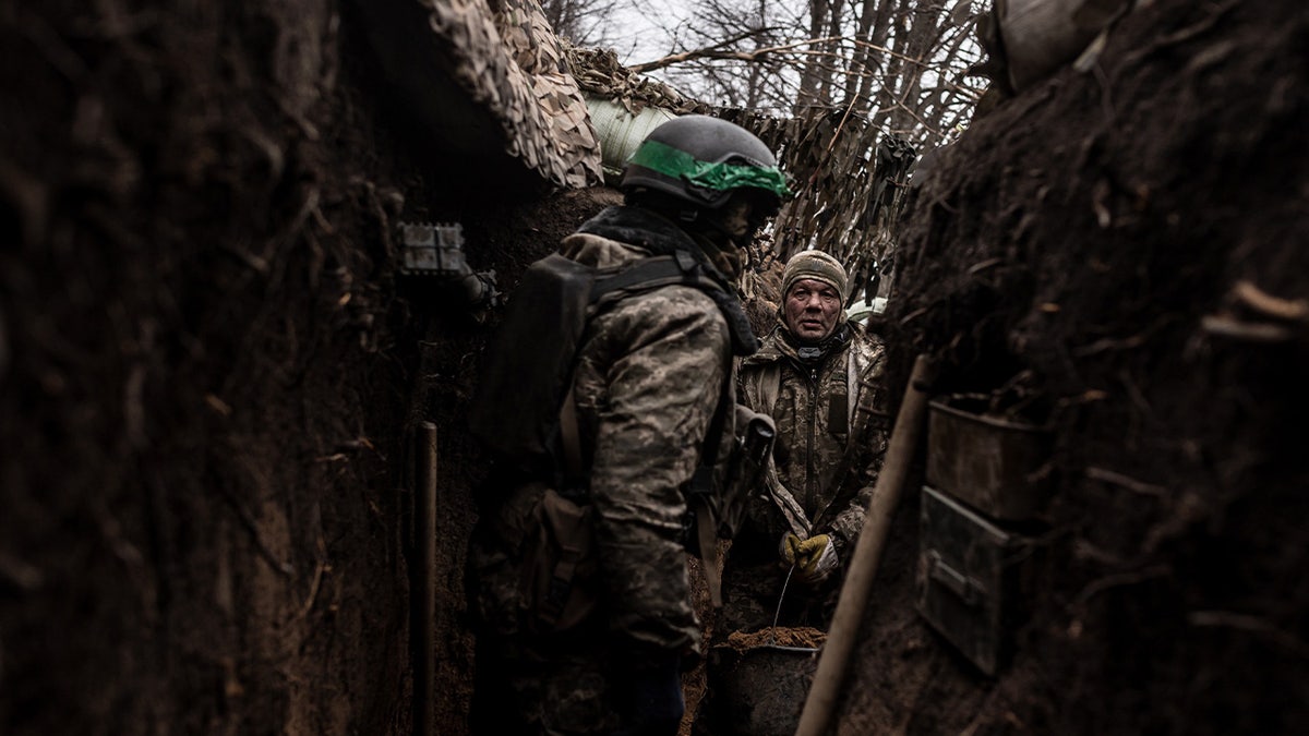 Schützengräben in der Ukraine