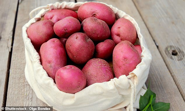 Red potatoes are high in amylopectin which gives them a waxy texture and helps them stay together when boiled