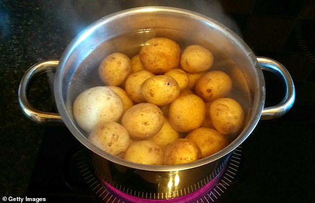 Par boiling your potatoes actually makes them healthier according to experts. As they cool the different starch chemicals form an amorphous mass that we can't digest, lowering the amount of available calories and bringing more nutrients to the bacteria in your colon