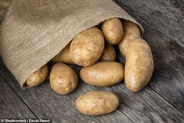 The russet potato (pictured) is the ideal chipping spud. Not only does its shape lend itself to slicing into batons, but also contains just the right mixture of starch for a fluffy interior and crispy outside