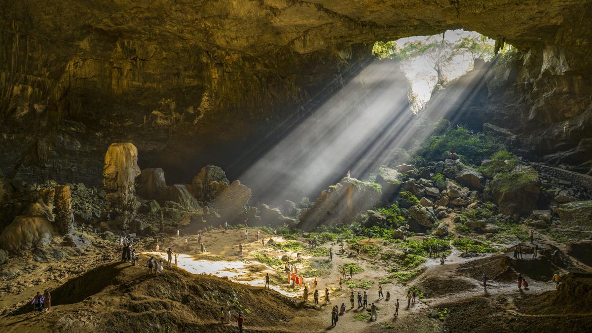 Geologische Höhle in China