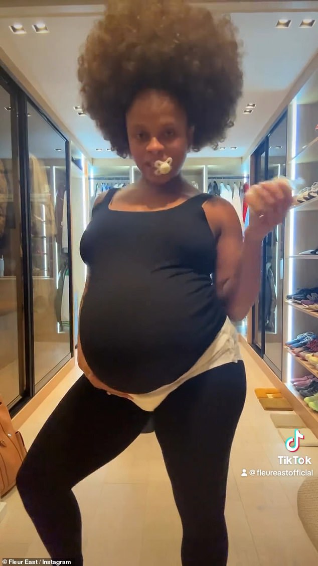 Der X-Factor-Star tanzte den viralen Song „Baby Mama Dance“, während er mit einem Schnuller im Mund posierte und eine Babyflasche schüttelte