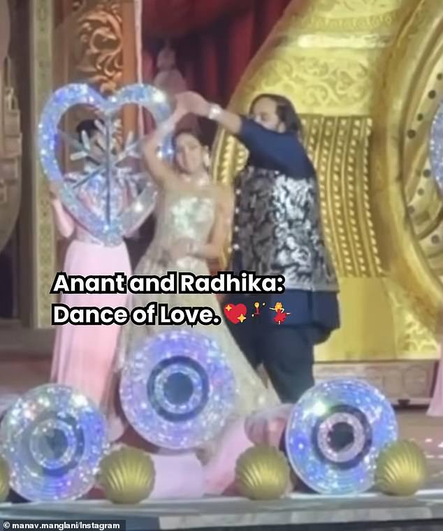 Das Video von den opulenten Feierlichkeiten von Anant Ambani und seiner zukünftigen Braut Radhika Merchant zeigt das glückliche Paar beim Tanzen während ihrer Feierlichkeiten vor der Hochzeit