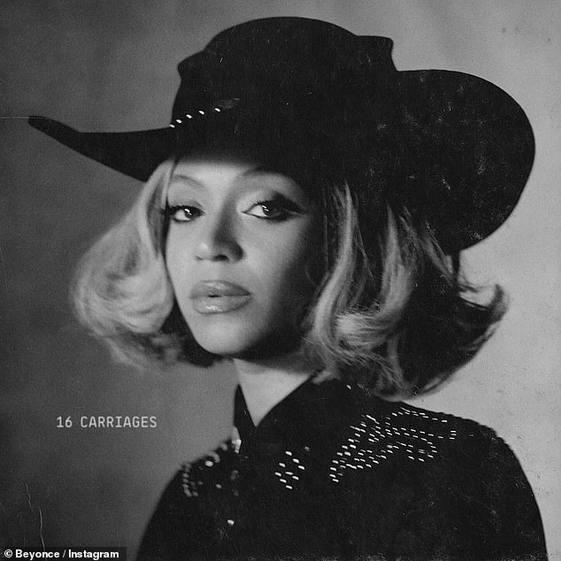 Beyonces neues Country-Album trägt den Titel Cowboy Carter;  Beyonce im Bild für ihre Single „16 Carriages“ aus dem neuen Album