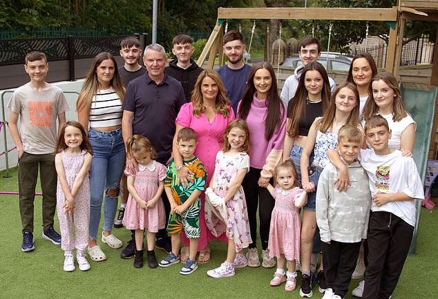 The parents of Britain's biggest family will argue about the right way to raise their children on this week's episode of 22 Kids and Counting. The family is pictured
