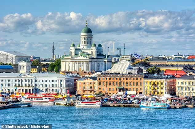 Finnland wurde in einem jährlichen, von den Vereinten Nationen geförderten Index zum siebten Mal in Folge zum glücklichsten Land der Welt gekürt.  Im Bild Helsinki