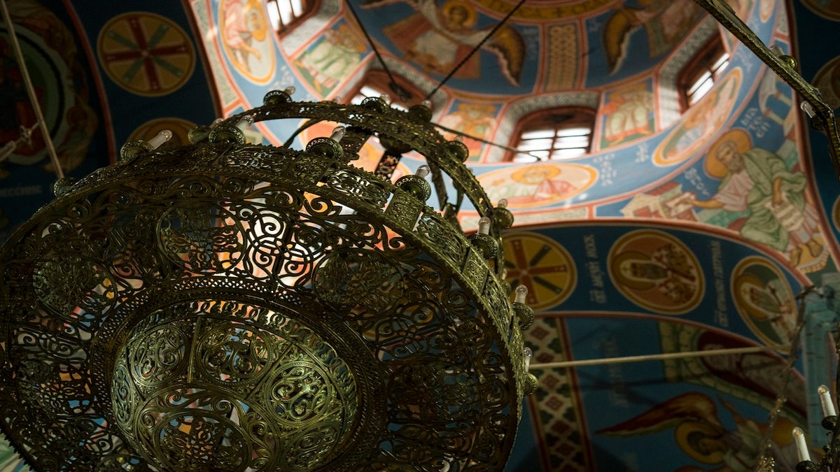 Innenraum einer orthodoxen Kirche