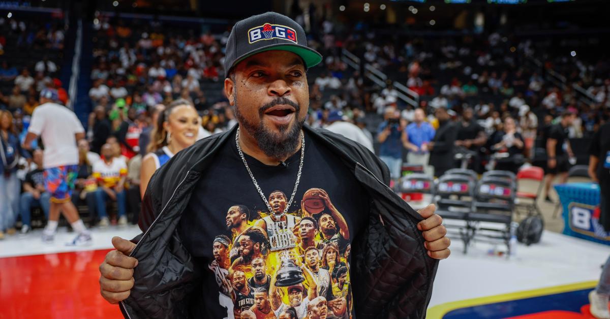 Ice Cube bei einem Big3-Spiel im Jahr 2023