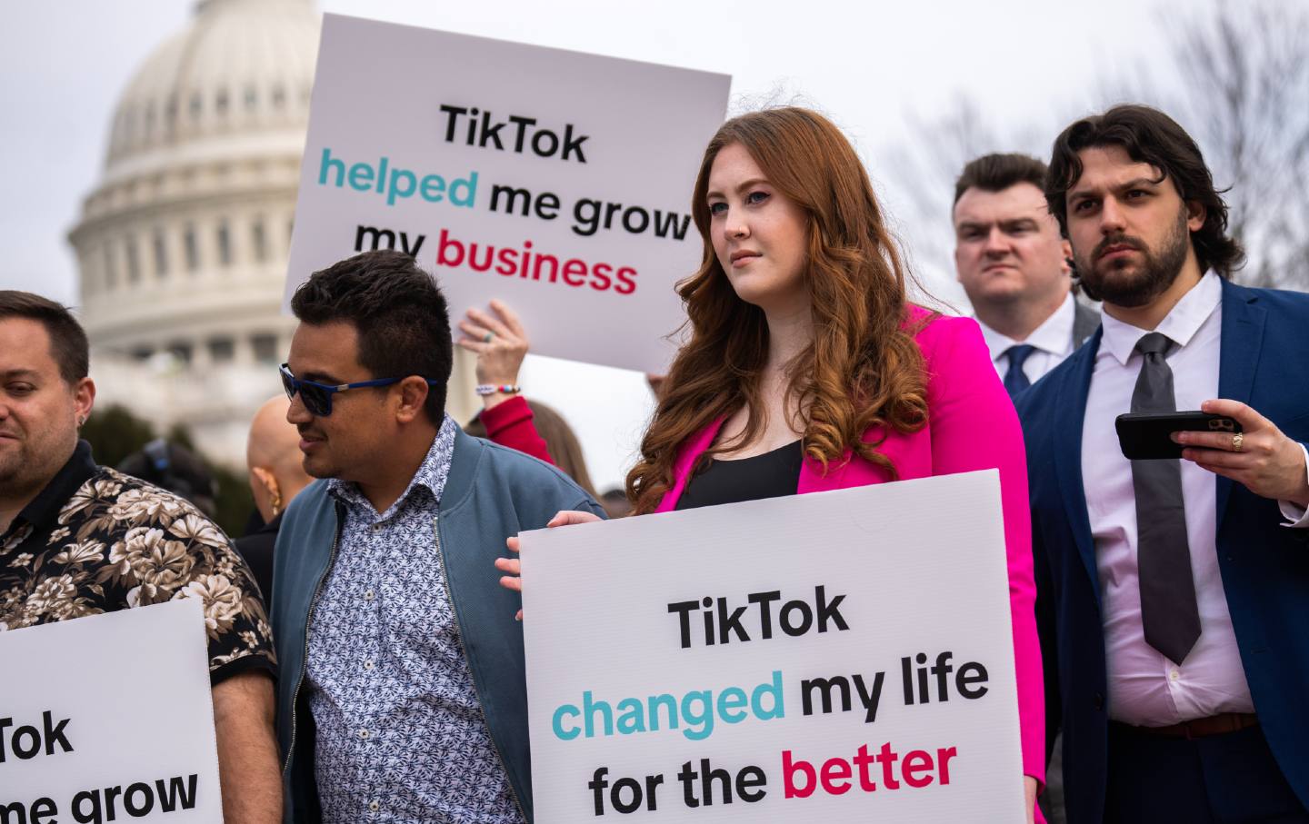 TikTok supporters