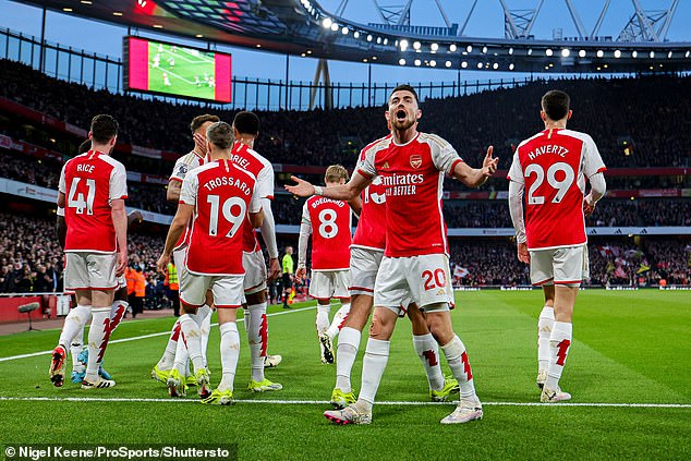 Arsenals Chancen auf den Gewinn der Premier League wurden nach dem Sieg am Wochenende gegen Brentford neu berechnet