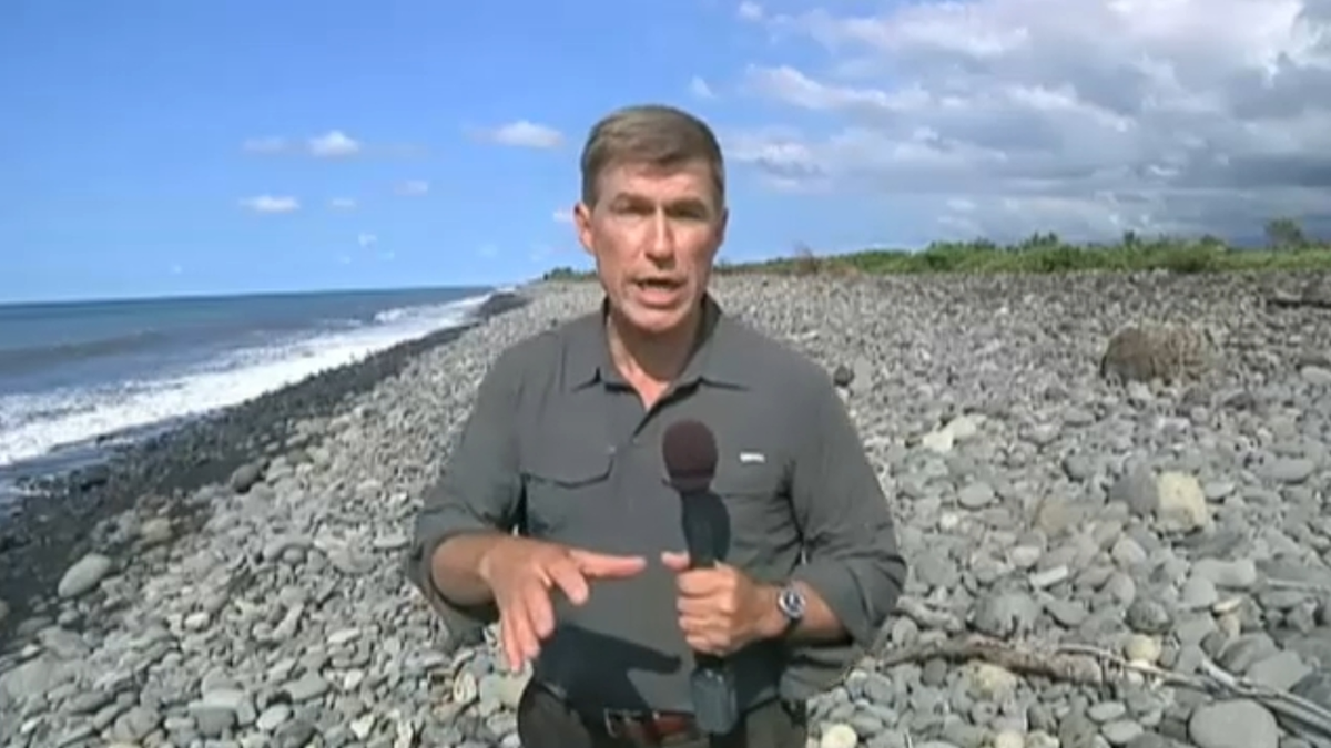 Greg Palkot von Fox News auf der Insel La Réunion