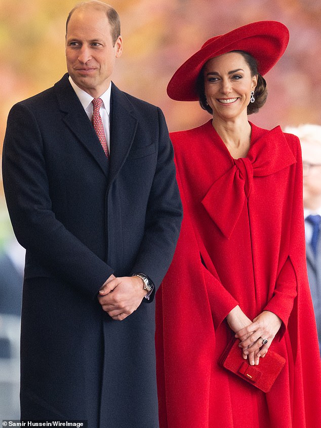 Prinz William, Prinz von Wales und Catherine, Prinzessin von Wales.  abgebildet in London im November 2023
