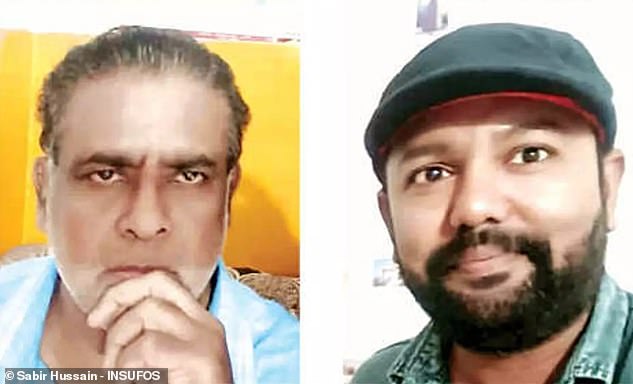Polizei-Unterinspektor Syed Abdul Kader (rechts), der dem technischen Flügel des Tirunelveli-Büros eine Autostunde nördlich des Kernkraftwerks Kudankulam zugeteilt ist, sagte dem UFO-Experten Sabir Hussain (links), dass er zwei Videos der ungewöhnlichen Luftphänomene gedreht habe